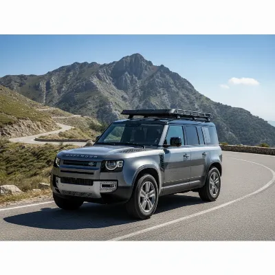 Low profile platform roof rack on an SUV for efficient cargo hauling